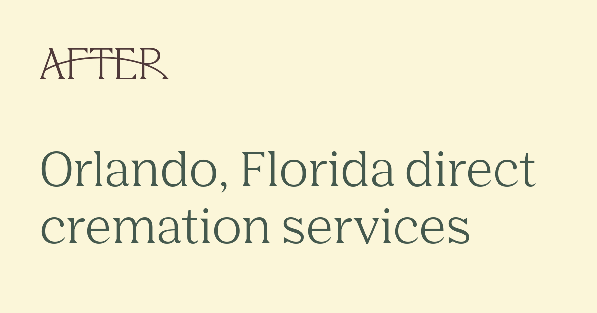 After.com Funeral & Cremation Services in Orlando, Florida